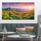 Designart - Pretty Colorful Sunset in Mountains - Landscape Photography Canvas Print